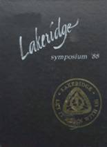 Lakeridge High School 1988 yearbook cover photo