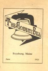 Fryeburg Academy 1921 yearbook cover photo