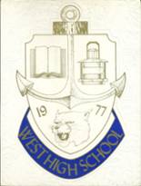 West High School 1977 yearbook cover photo