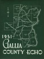 Gallia Academy High School 1951 yearbook cover photo
