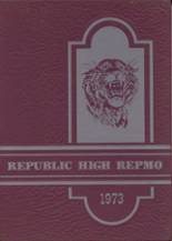 Republic High School 1973 yearbook cover photo