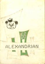 Alexandria High School 1966 yearbook cover photo