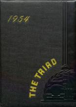 1954 Triadelphia High School Yearbook from Wheeling, West Virginia cover image