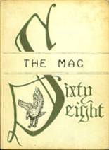 McGraw High School 1968 yearbook cover photo