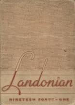 Landon High School 1941 yearbook cover photo