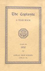 Coplay High School 1930 yearbook cover photo