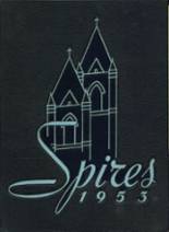 Catholic Central High School 1953 yearbook cover photo