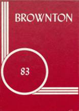Brownton High School 1983 yearbook cover photo