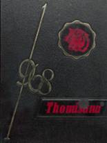 Thomasville High School 1968 yearbook cover photo