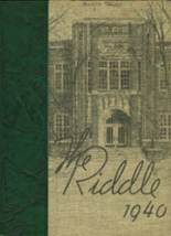 Mattoon High School 1940 yearbook cover photo