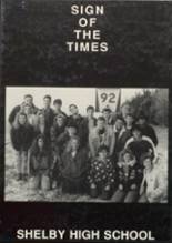 Shelby High School 1992 yearbook cover photo
