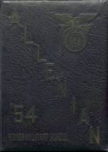Allen Military Academy 1954 yearbook cover photo
