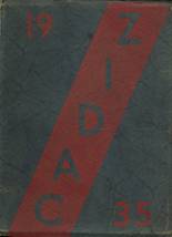 Cadiz High School 1935 yearbook cover photo
