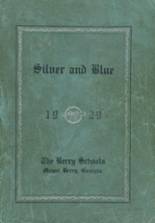 1929 Berry Academy Yearbook from Mt. berry, Georgia cover image