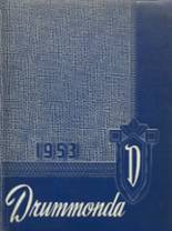 Drummond High School 1953 yearbook cover photo
