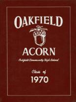 Oakfield High School 1970 yearbook cover photo