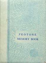 Peotone High School 1950 yearbook cover photo