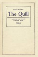 1926 Gardiner High School Yearbook from Gardiner, Maine cover image