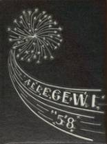 Allegany High School 1958 yearbook cover photo