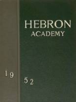 Hebron Academy 1952 yearbook cover photo