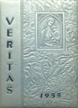 St. Pius V High School 1955 yearbook cover photo