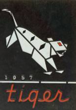Huron High School 1957 yearbook cover photo