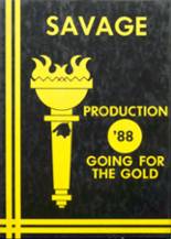 Tecumseh High School 1988 yearbook cover photo