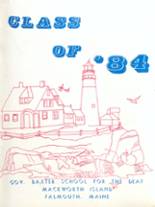 1984 Baxter State School for the Deaf Yearbook from Portland, Maine cover image