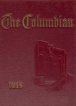 Columbia High School 1958 yearbook cover photo