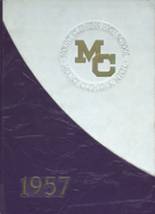 Mt. Clemens High School 1957 yearbook cover photo