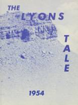 1954 Lyons High School Yearbook from Lyons, Colorado cover image