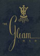 William Chrisman High School 1958 yearbook cover photo