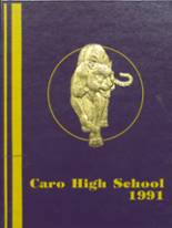 Caro High School 1991 yearbook cover photo