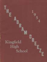 1954 Kingfield High School Yearbook from Kingfield, Maine cover image