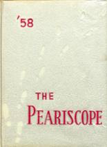 Pearisburg High School 1958 yearbook cover photo