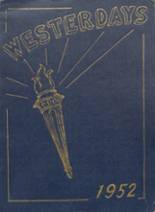 West High School 1952 yearbook cover photo