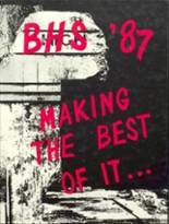 Buffalo High School 1987 yearbook cover photo