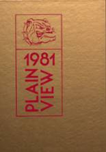 Plainview High School 1981 yearbook cover photo
