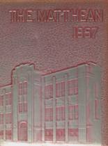 St. Matthew High School 1957 yearbook cover photo