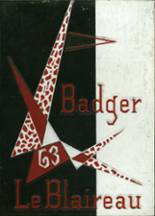 1963 Badger High School Yearbook from Lake geneva, Wisconsin cover image