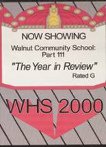 Walnut Community High School 2000 yearbook cover photo