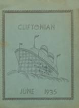 Clifton Springs High School 1935 yearbook cover photo