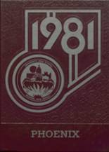 University High School 1981 yearbook cover photo