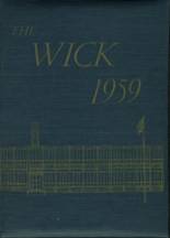 Wickliffe High School 1959 yearbook cover photo
