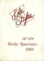 Bixby High School 1988 yearbook cover photo