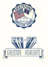 Greystone Christian High School 1971 yearbook cover photo