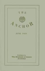 Anson Academy 1929 yearbook cover photo