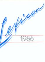 Lexington High School 1986 yearbook cover photo