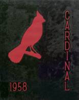 1958 Cardinal High School Yearbook from Eldon, Iowa cover image