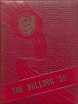 Buda High School 1955 yearbook cover photo